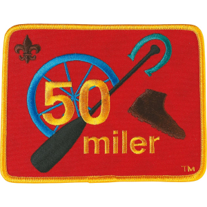 Scouts BSA 50 Miler Award Emblem