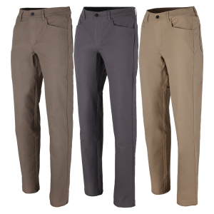 Lizardhead Men's Utility Pant in brown, grey, and tan.