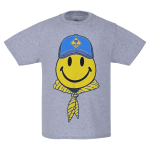 Cub Scout Smile Tee, Oxford Heather - Youth S-XL